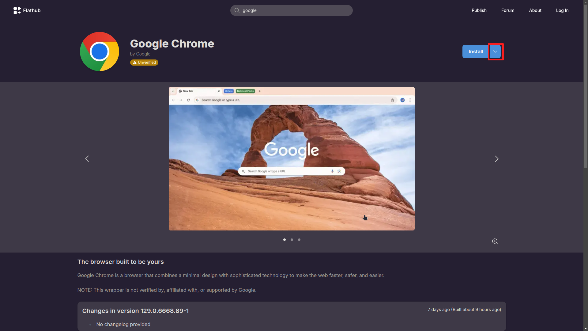 Copiar comando de instalacion para google chrome